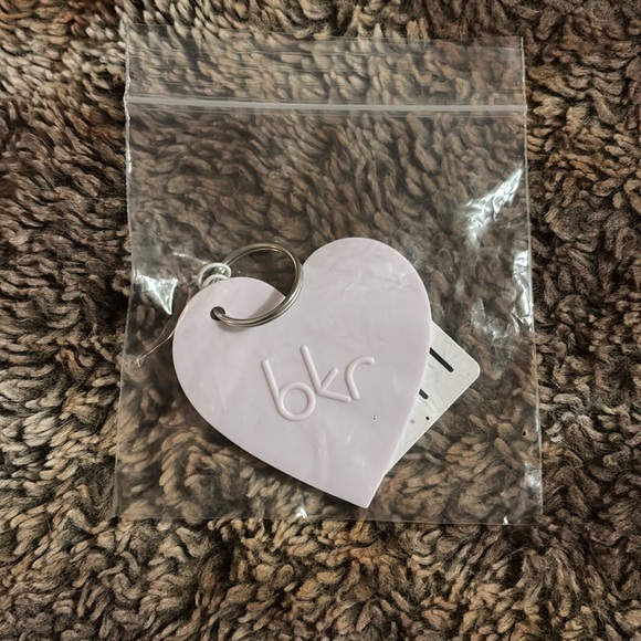 NWT Bkr LALA Heart Keychain w/embossed words on the back silicone - Picture 2 of 5
